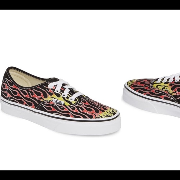 Vans Authentic Flames Sneakers Womens 10 NWT - Picture 4 of 6